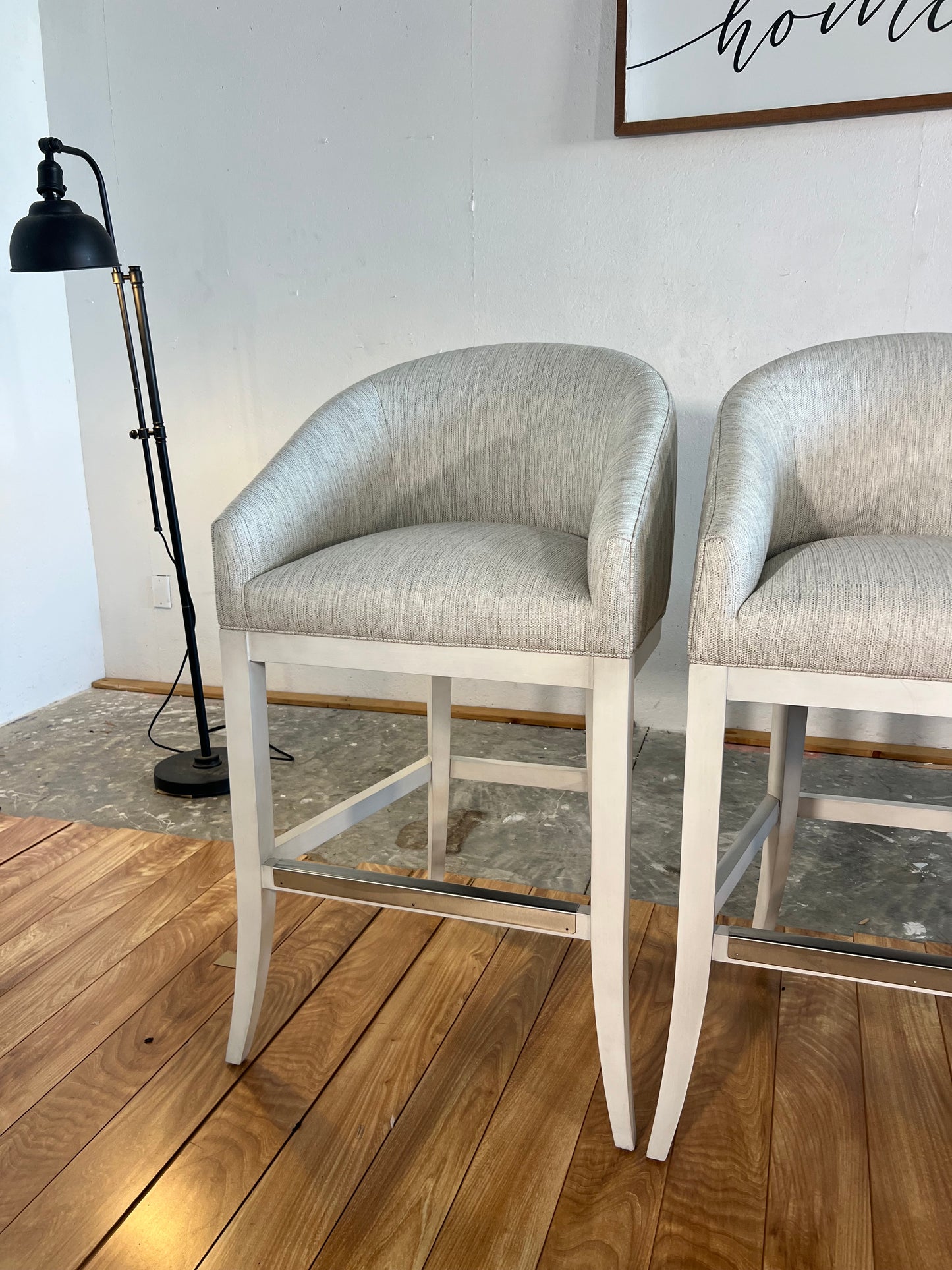 NEW “Make it Yours” Wooden Flare Barstool Set