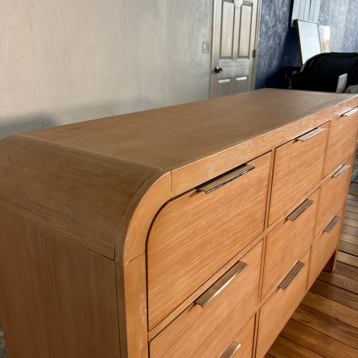 NEW Rounded Natural 9-Drawer Dresser