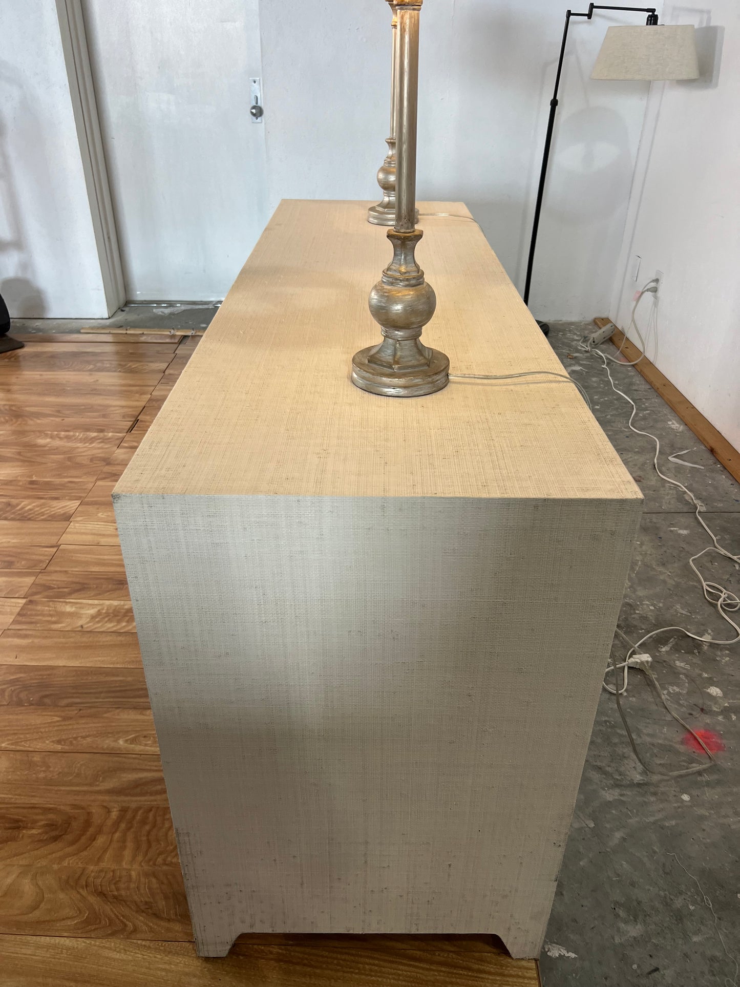 NEW Birch Lane Cleo 70” Raffia Sidebord