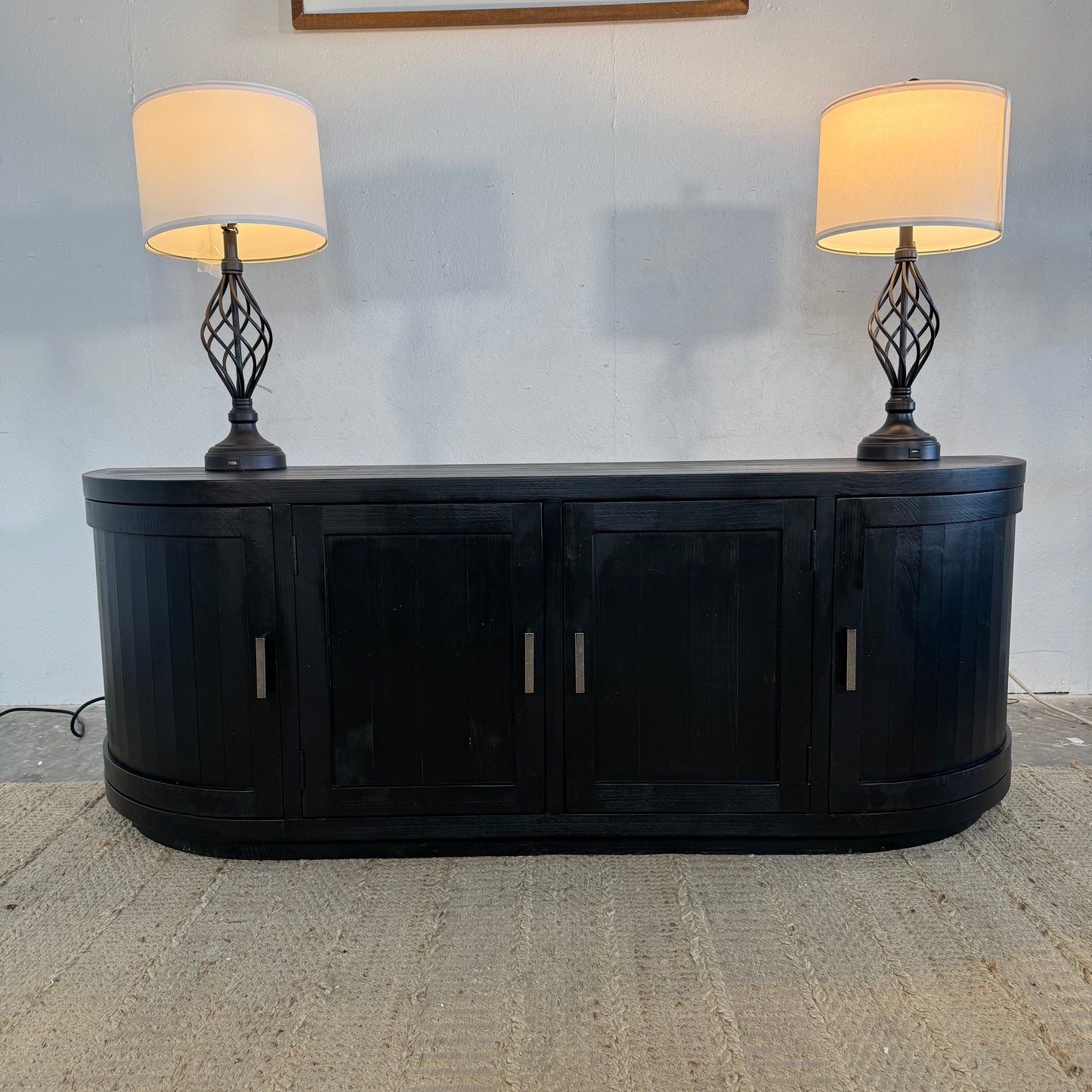 NEW Solid Wood Distressed Media Console