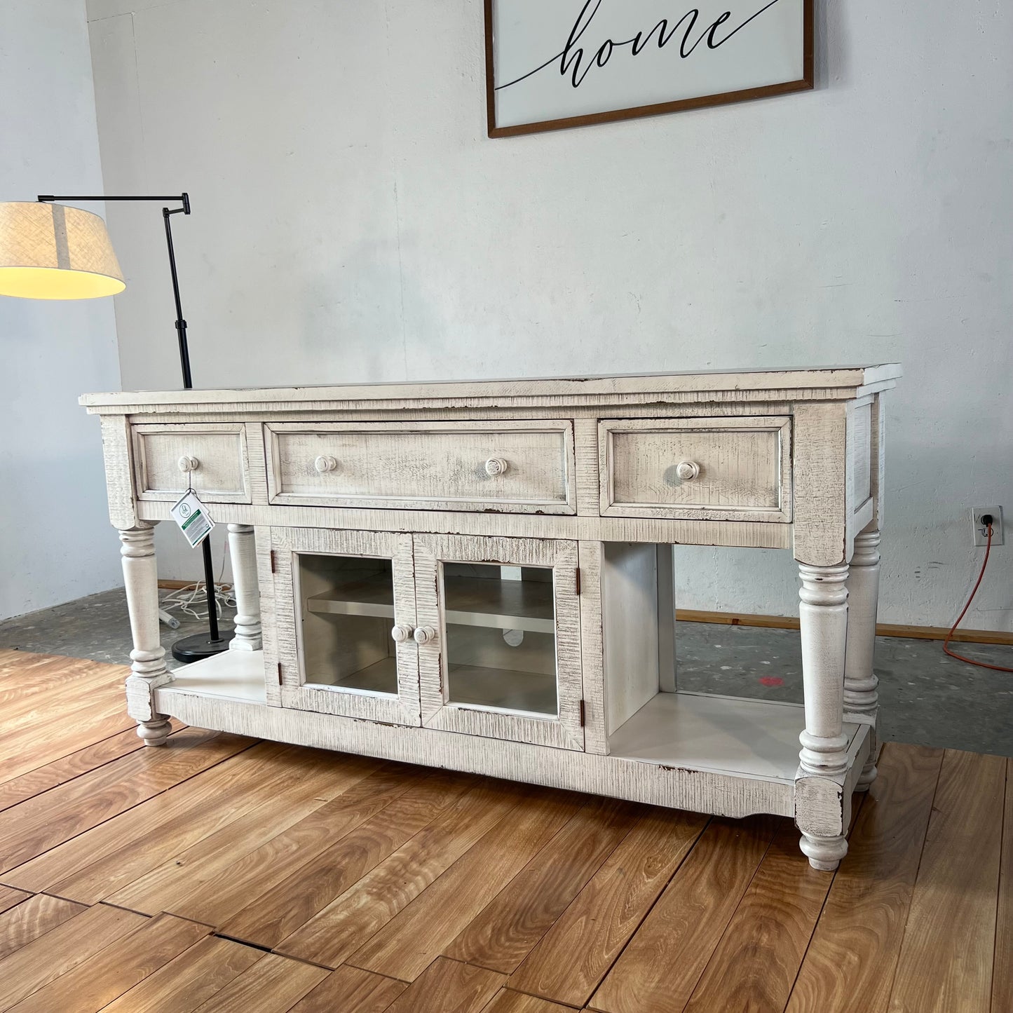 NEW Ophelia & Co. White TV Stand Cabinet