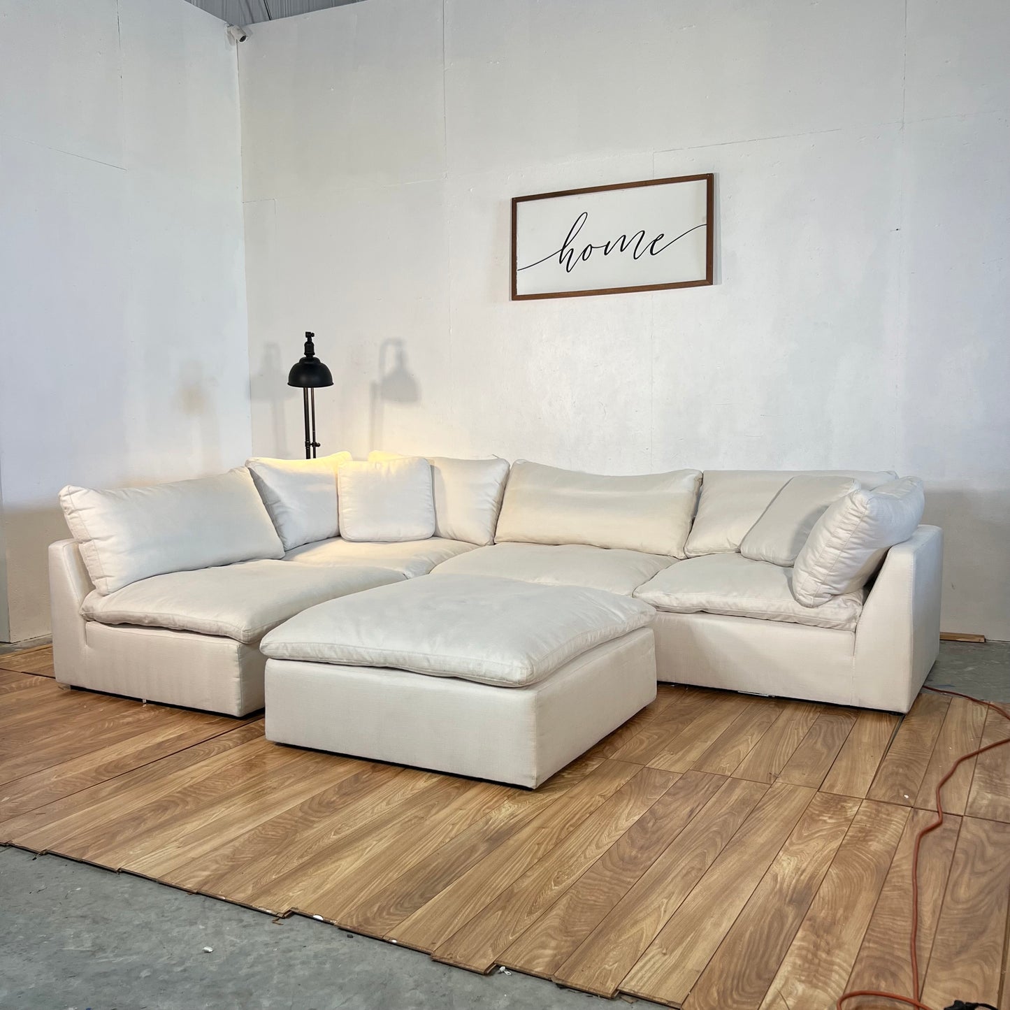 NEW Four Hands Stevie White Modular Sectional Sofa