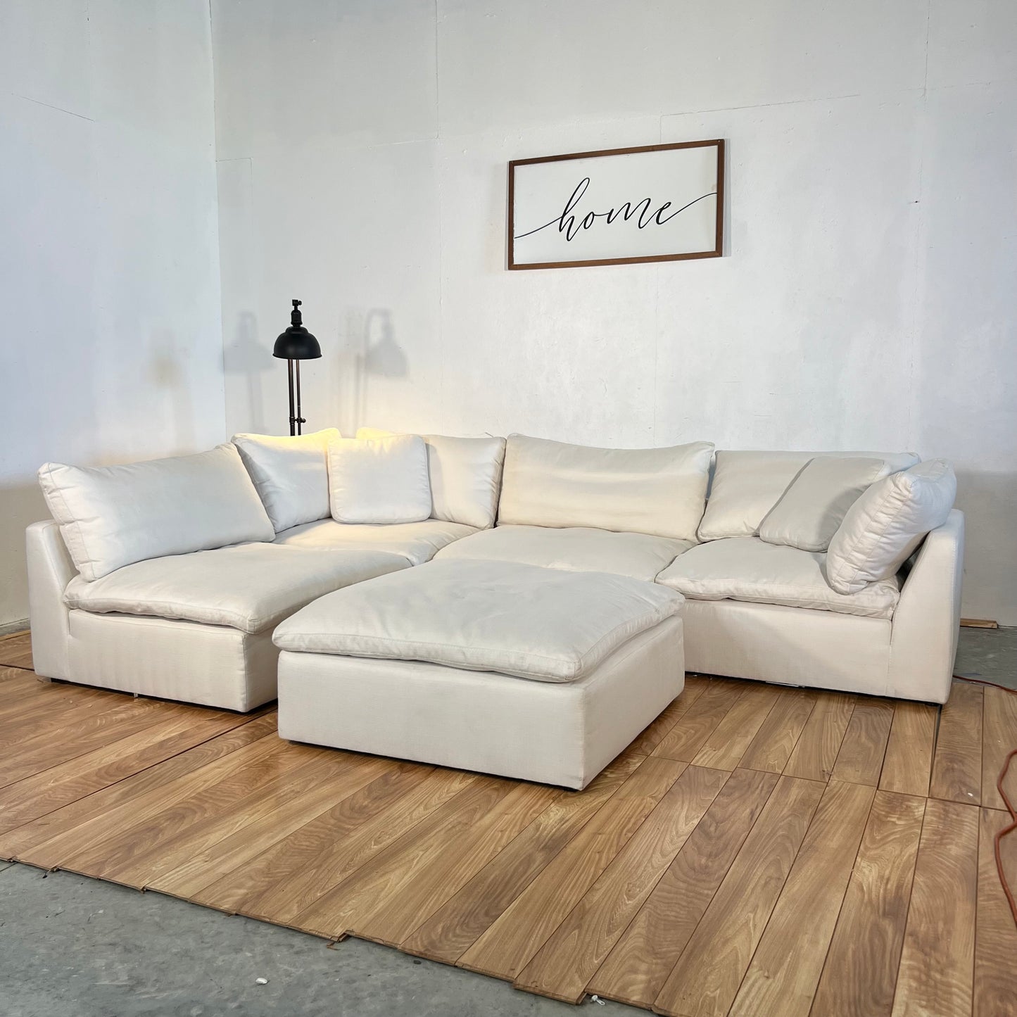 NEW Four Hands Stevie White Modular Sectional Sofa