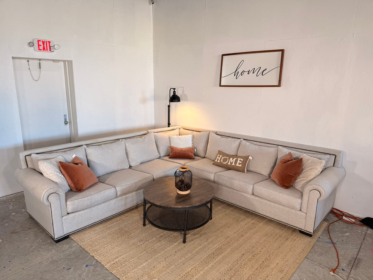 Thomasville 3-Piece Off-White Sectional Sofa