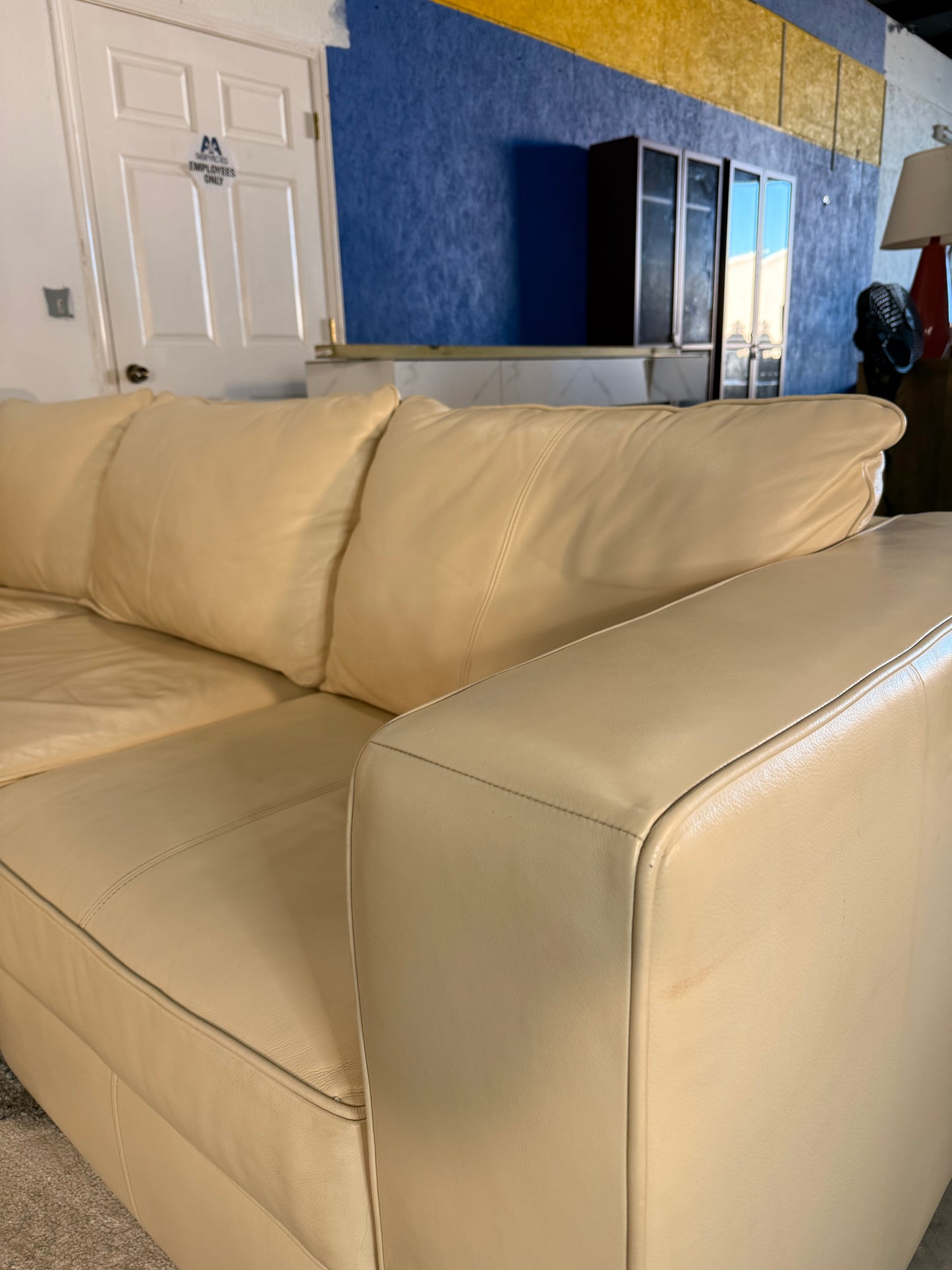 4-Piece Leather Decor-Rest Electric Reclining Sectional Sofa