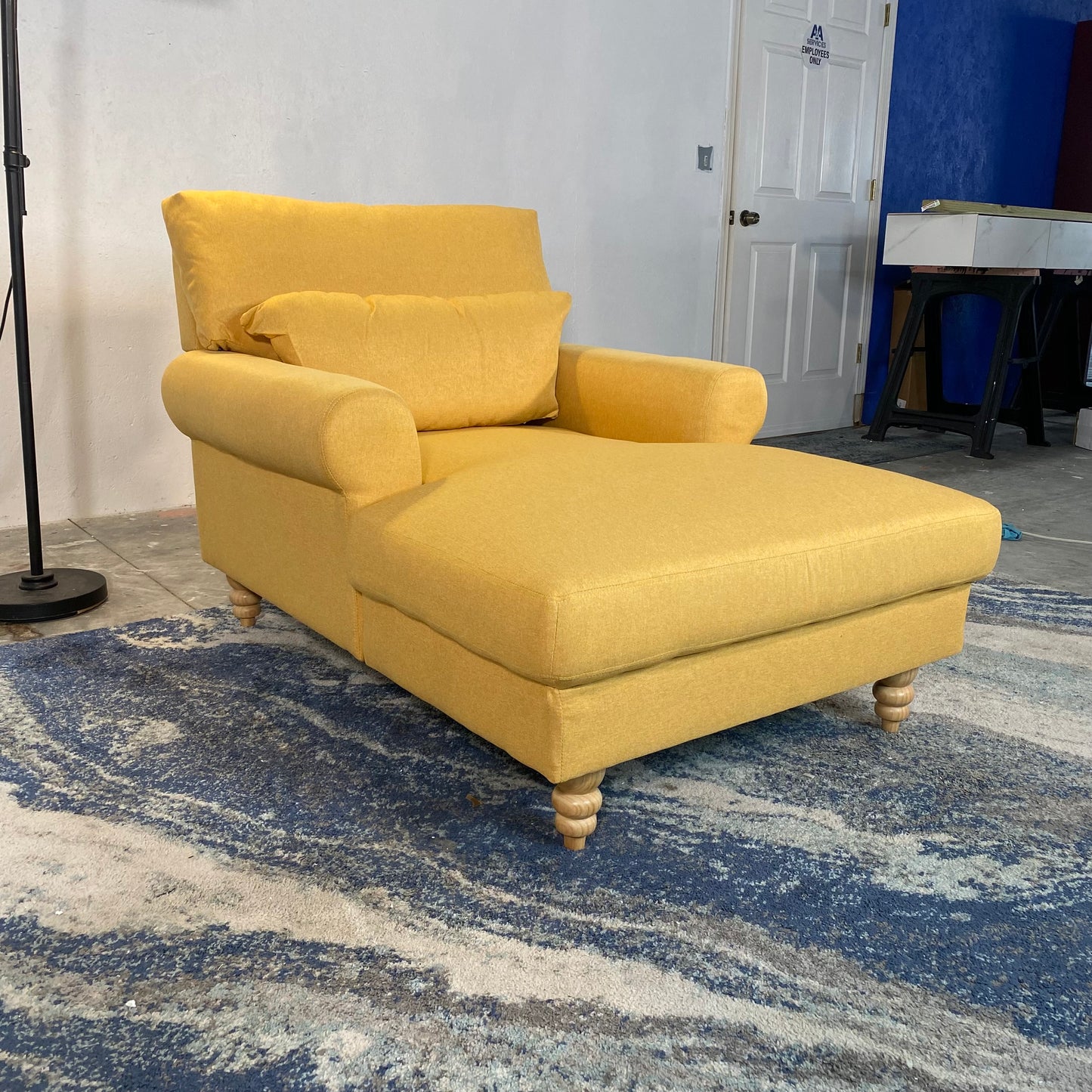 NEW Yellow Chaise Lounger