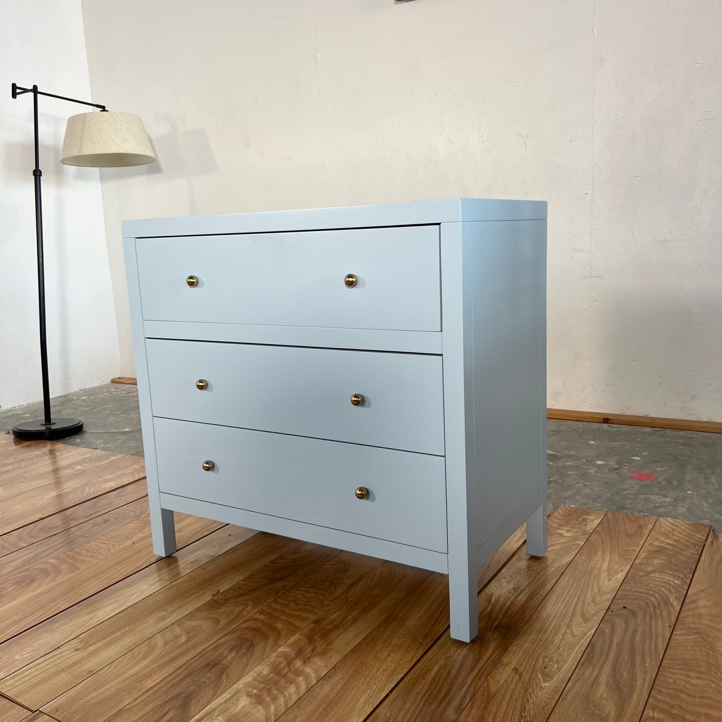 Light Blue Butler Specialty Nora 3-Drawer Chest