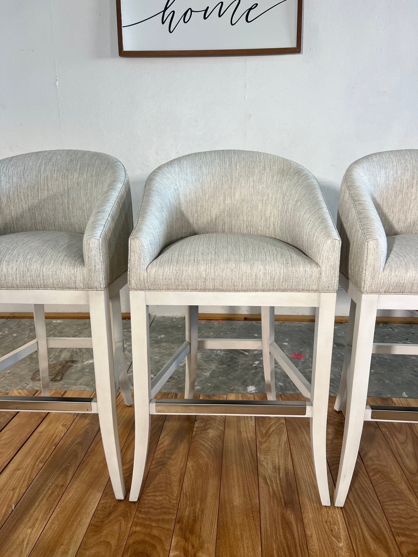 NEW “Make it Yours” Wooden Flare Barstool Set