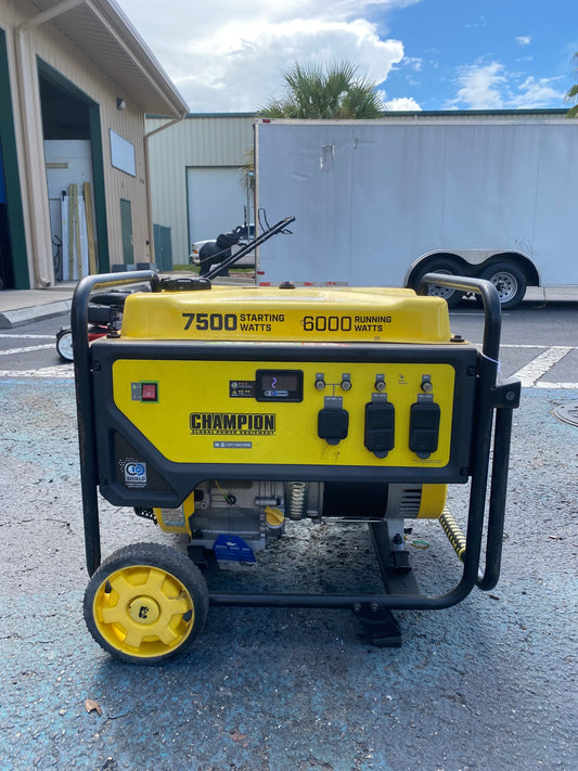 LIKE NEW Champion 7500/6000 Generator