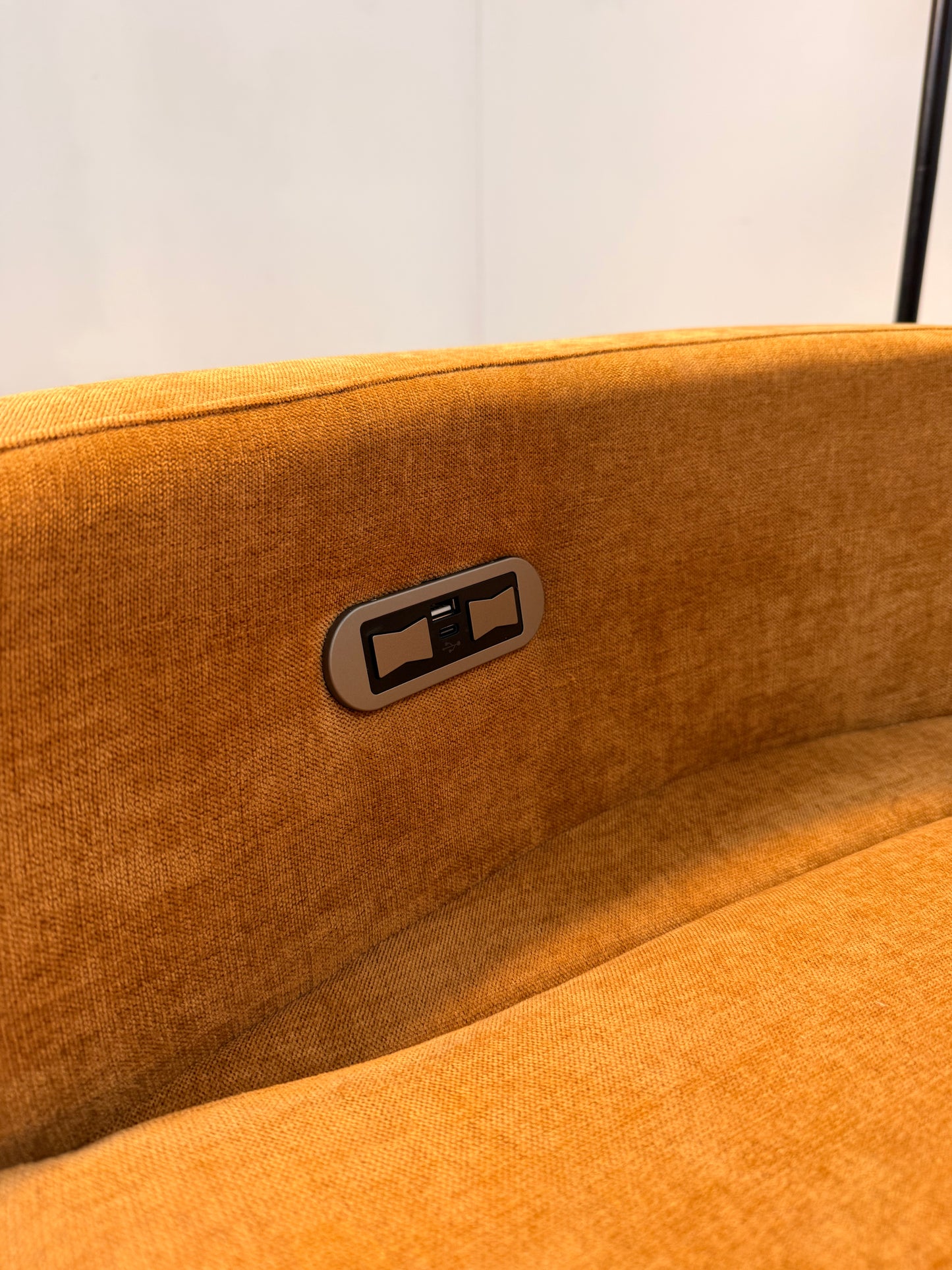 NEW “Mustard” Electric Recliner Barrel Chair