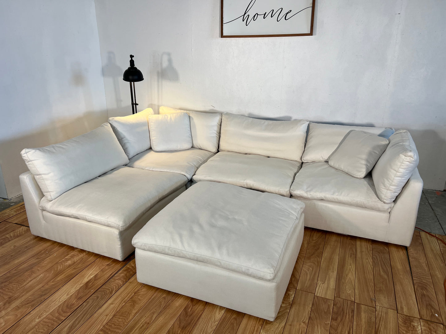 NEW Four Hands Stevie White Modular Sectional Sofa