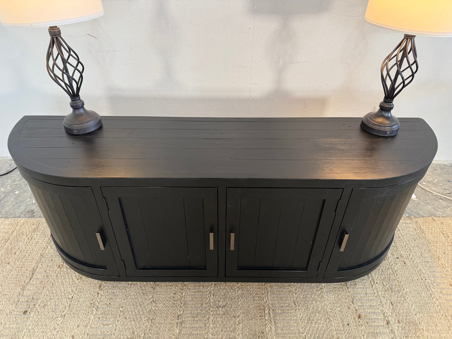 NEW Solid Wood Distressed Media Console