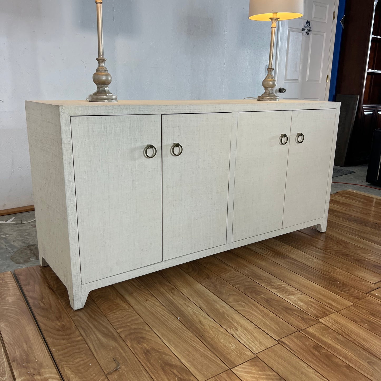 NEW Birch Lane Cleo 70” Raffia Sidebord