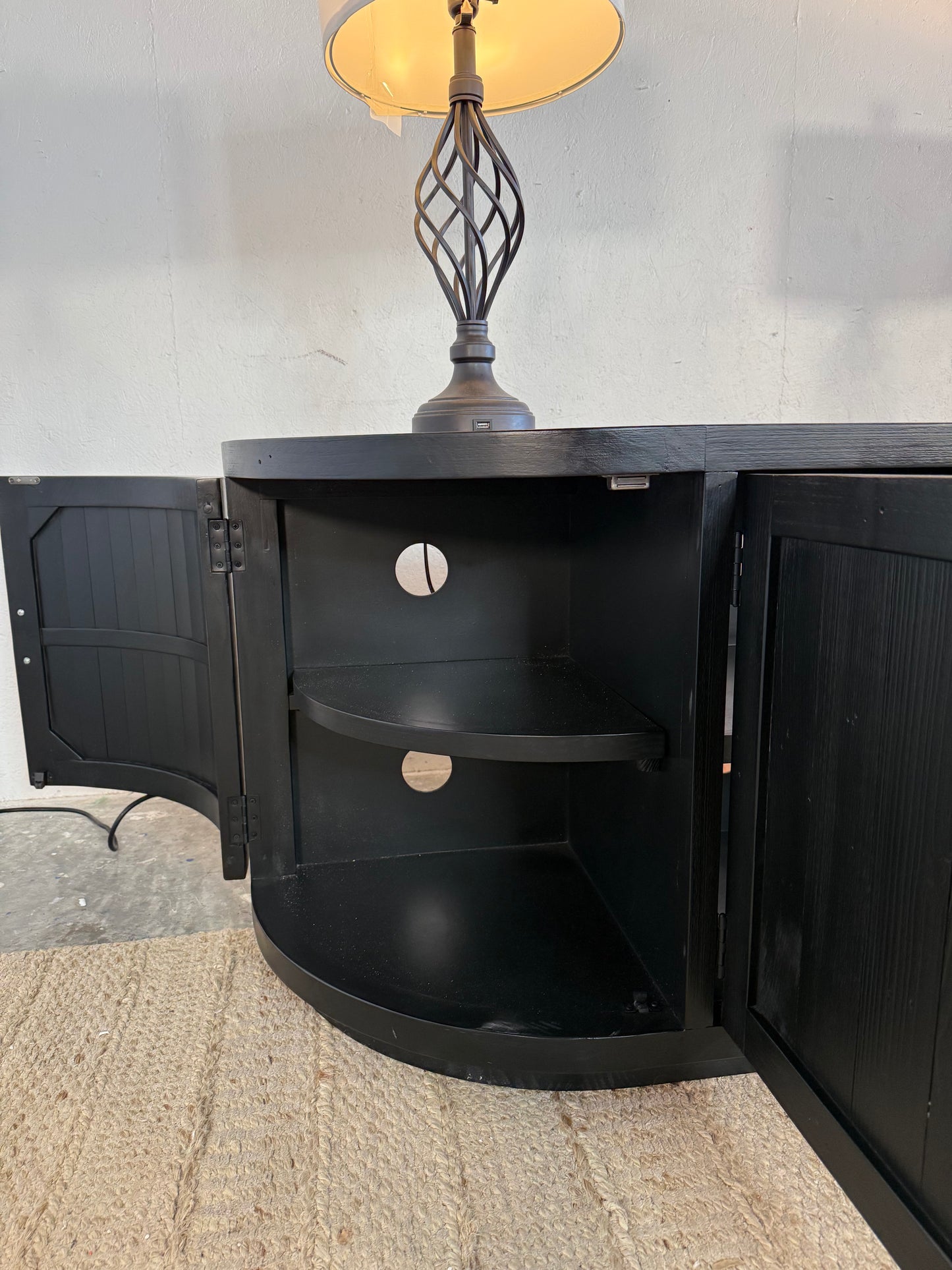 NEW Solid Wood Distressed Media Console