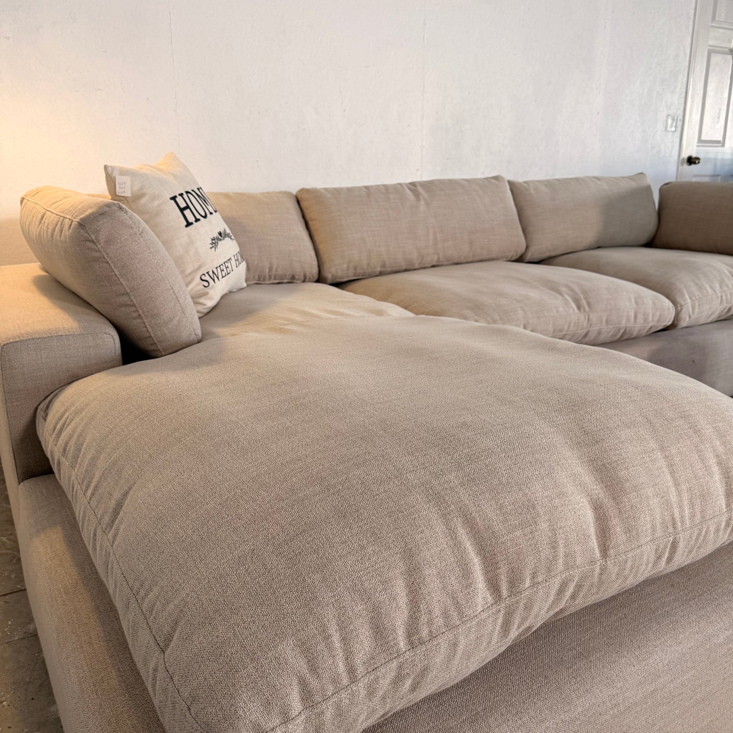 NEW AllModern 2-Piece Grey Sectional Sofa