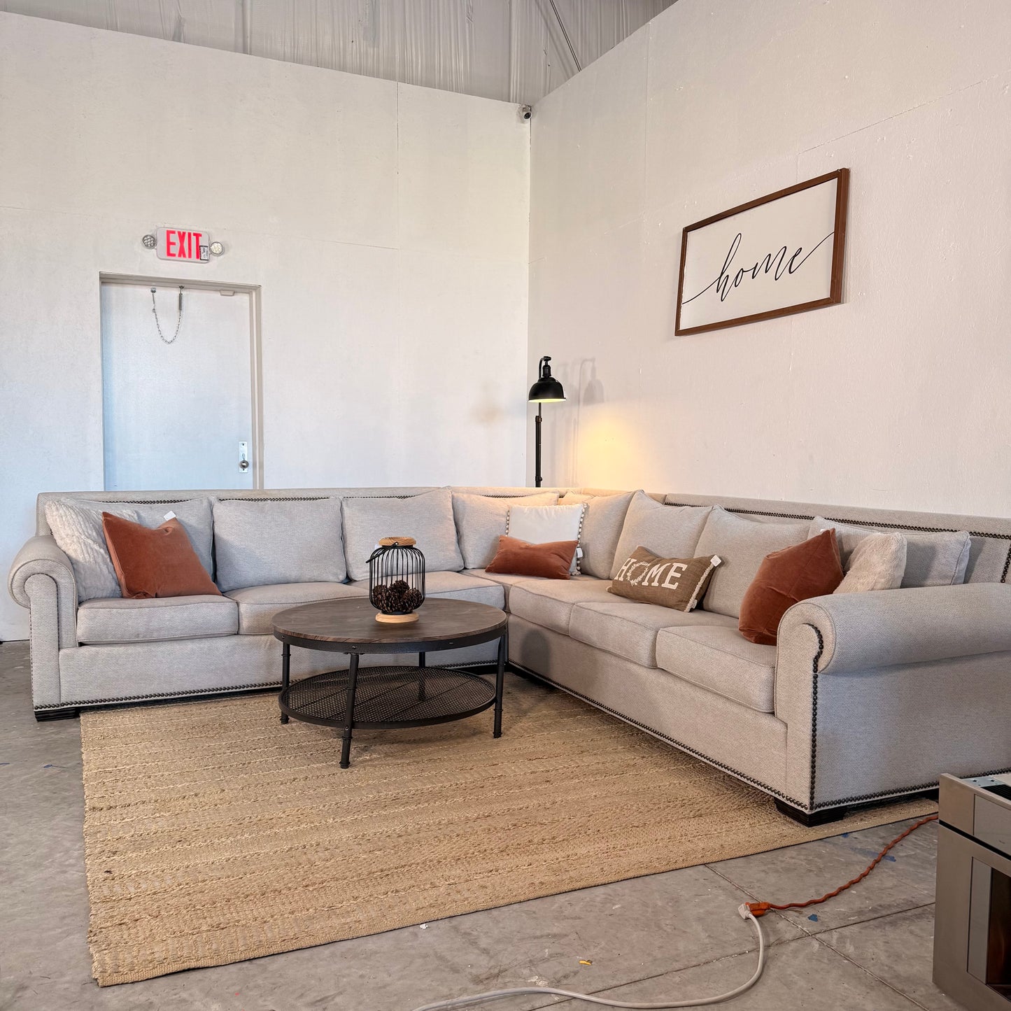 Thomasville 3-Piece Off-White Sectional Sofa