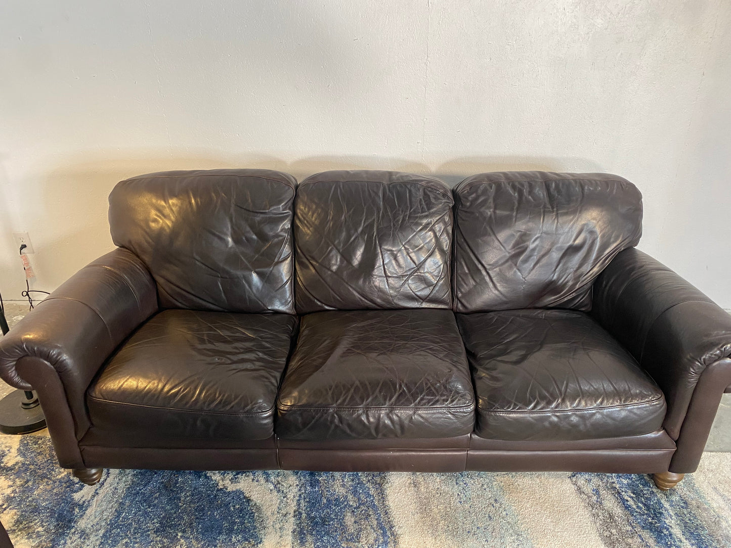 Natuzzi Classic Adriano Leather 3-Piece Living Room Set