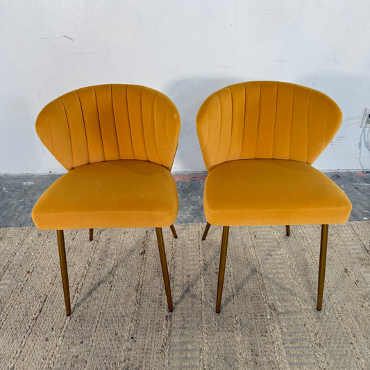 NEW Mustard  Chairs Set