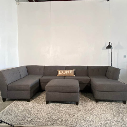 7-Piece Charcoal Grey Modular Sectional