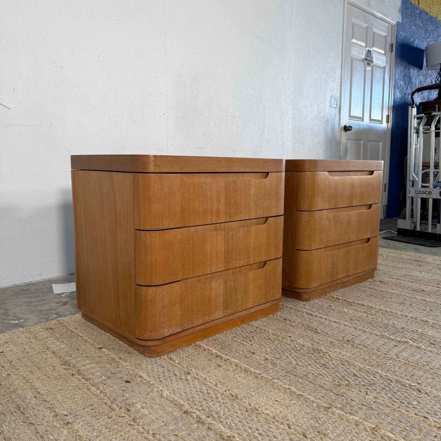 NEW Solid Wood “Sea Drift” Nightstand Set