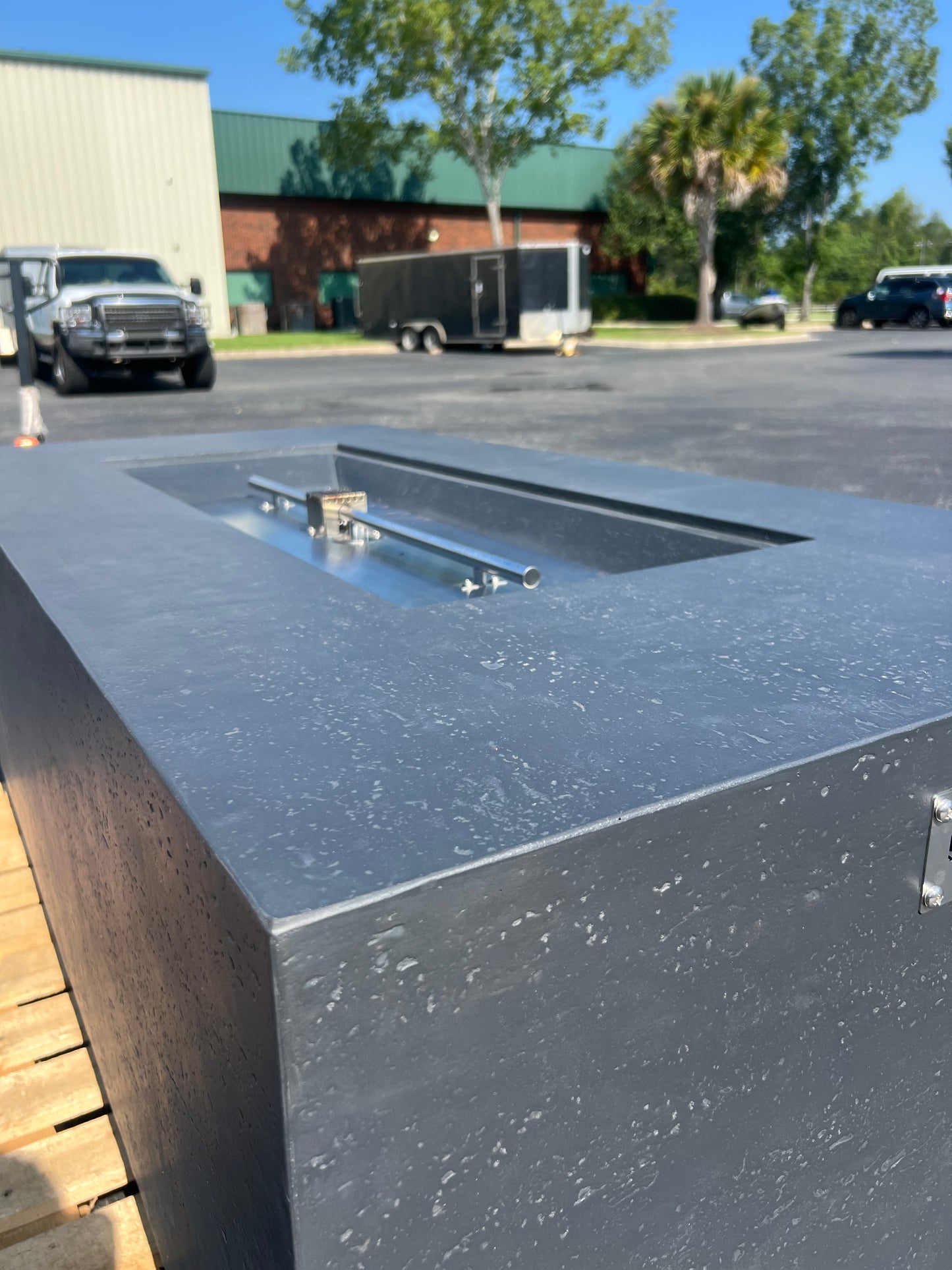 NEW Elementi Dark Grey Fire Pit Table