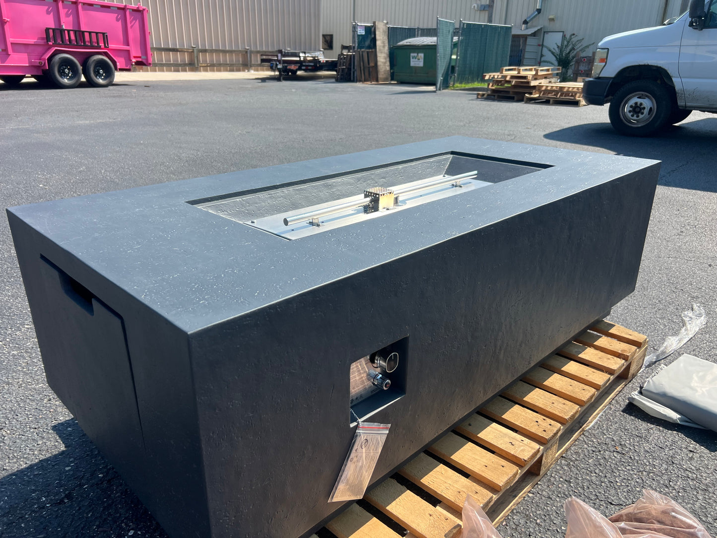NEW Elementi Dark Grey Fire Pit Table