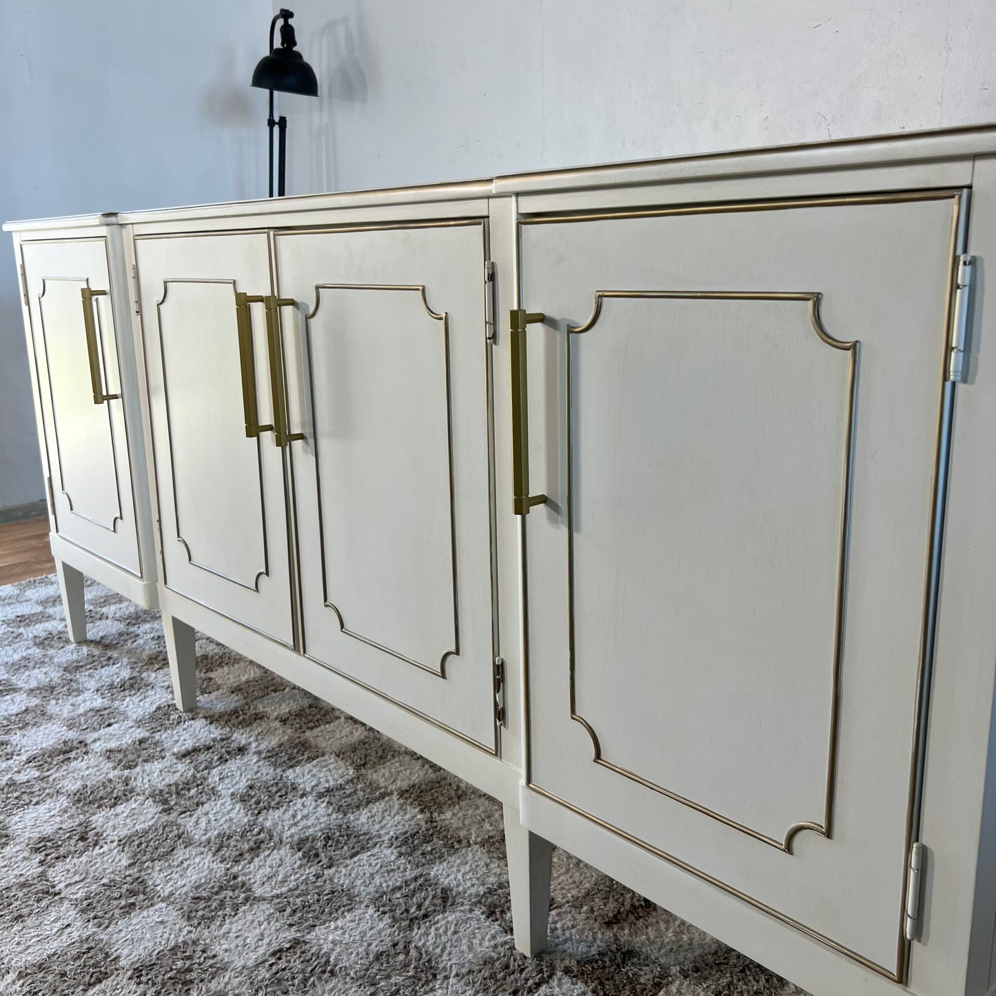 NEW Antique White Camille Credenza