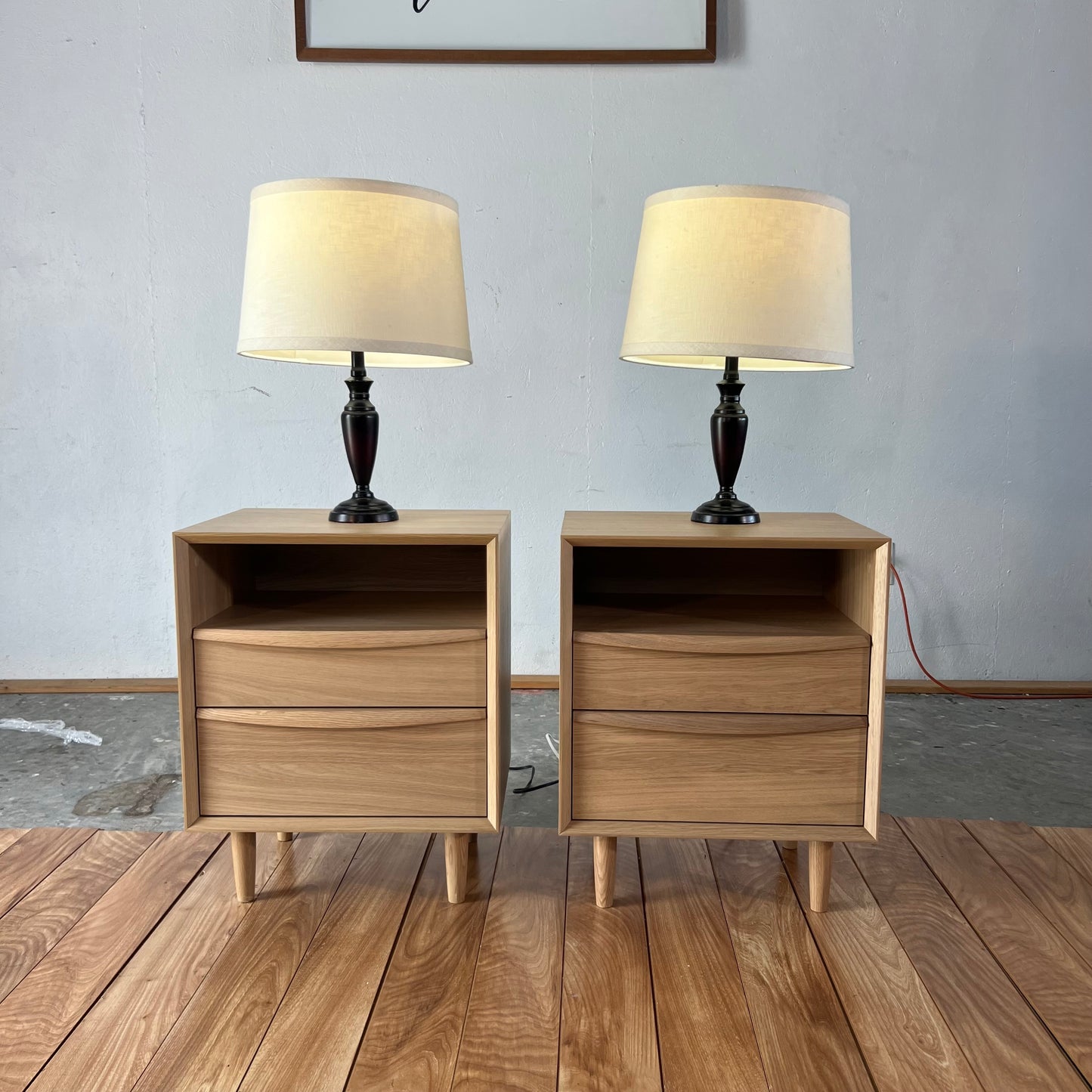NEW Article Lenia 2-Drawer Nightstand Set
