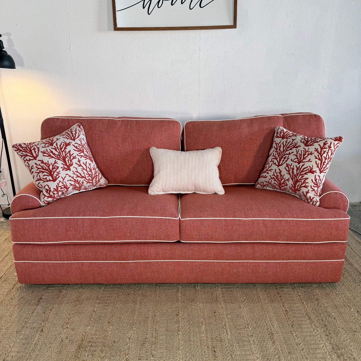 NEW 90” Coral Coastal Sofa