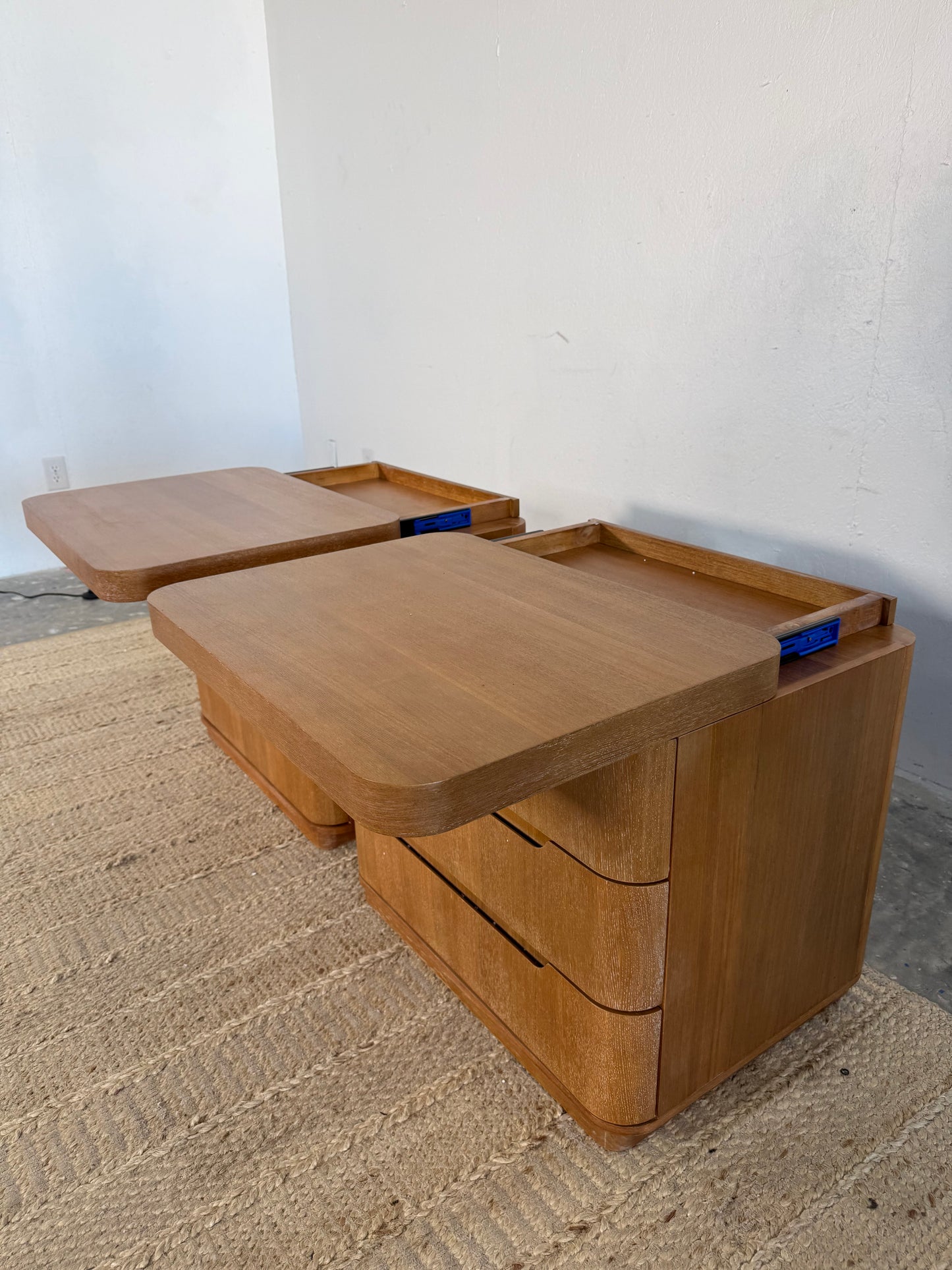 NEW Solid Wood “Sea Drift” Nightstand Set