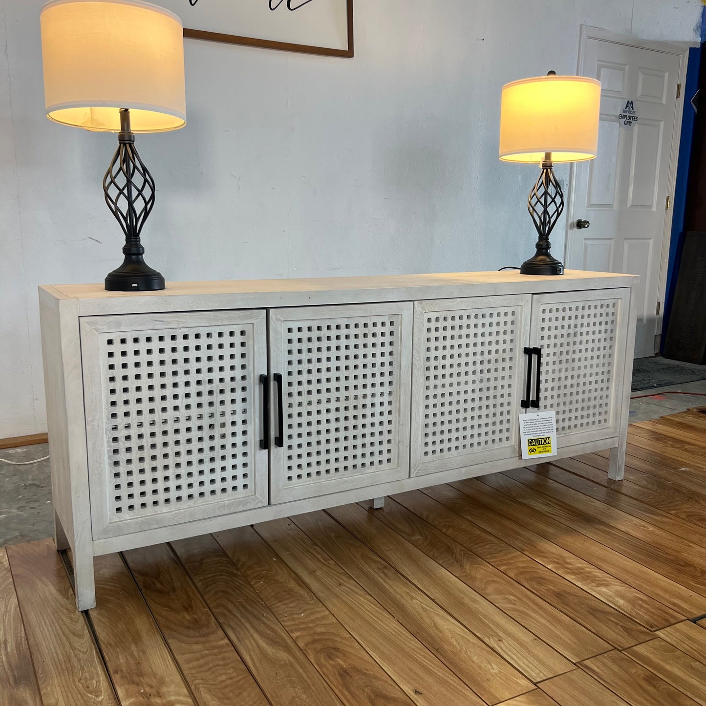 NEW Beachcrest Home White Mango Sideboard