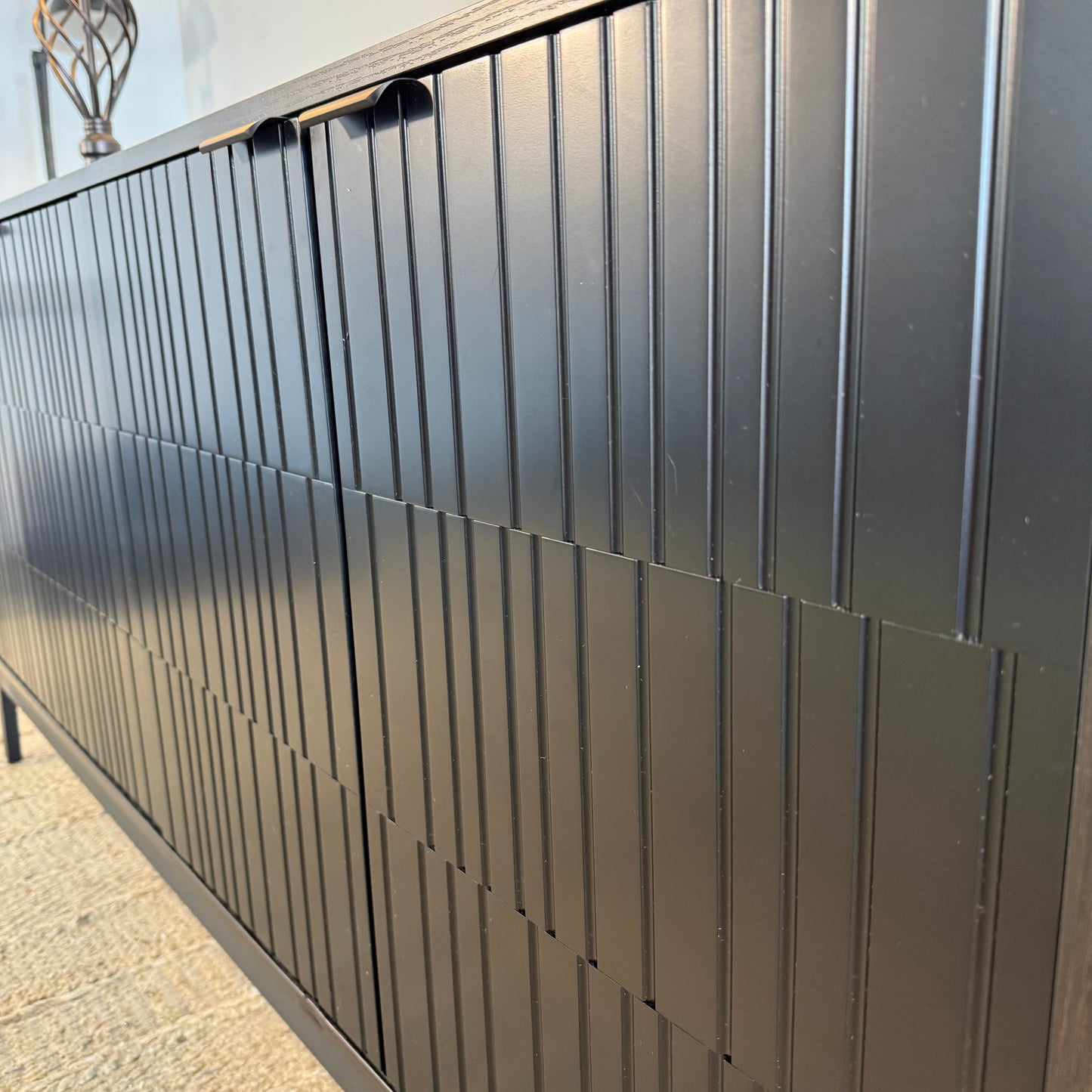 NEW Black Sideboard Cabinet