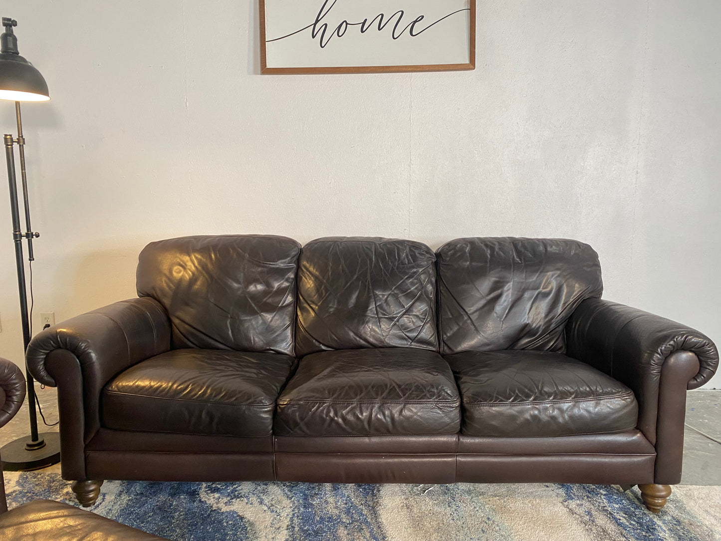 Natuzzi Classic Adriano Leather 3-Piece Living Room Set