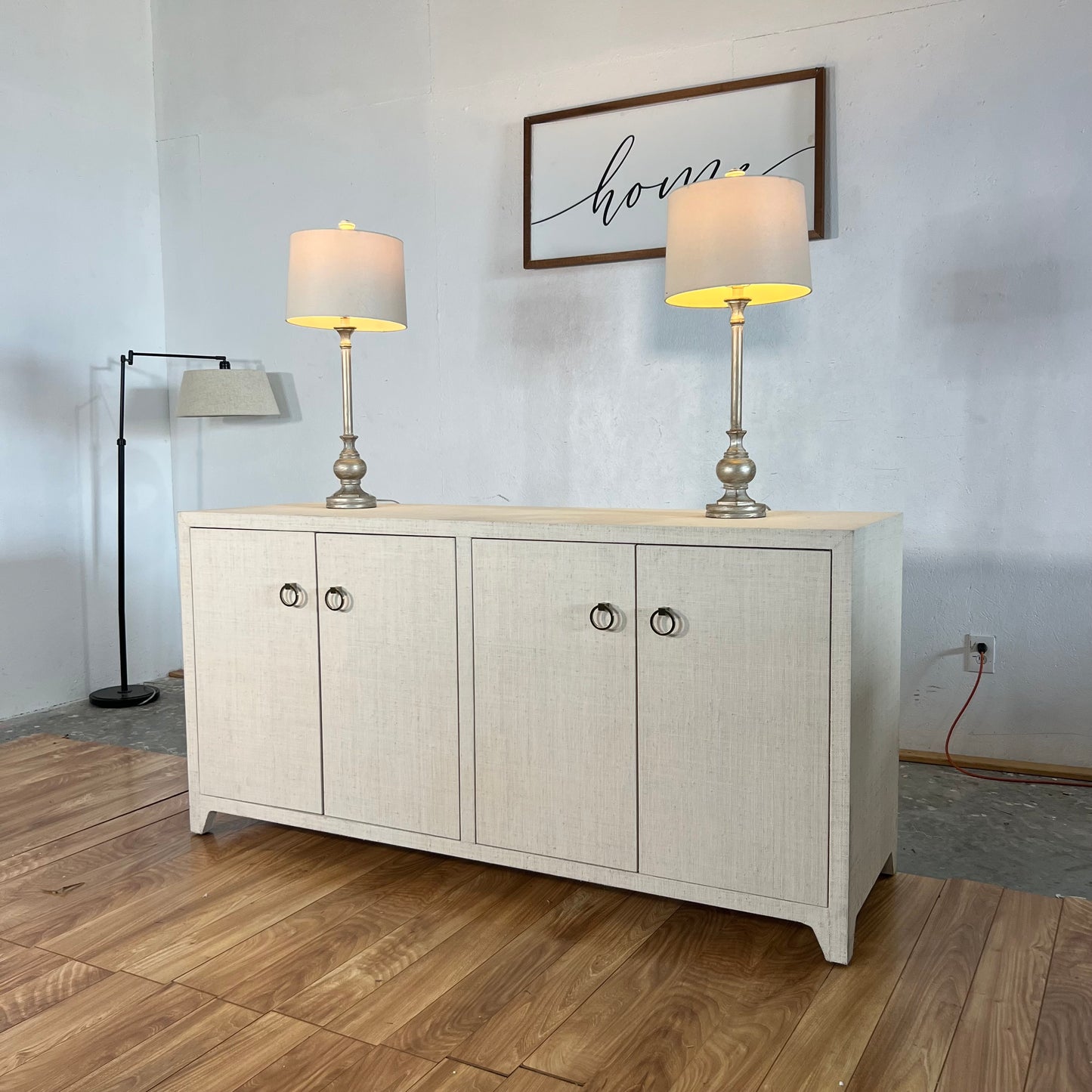 NEW Birch Lane Cleo 70” Raffia Sidebord