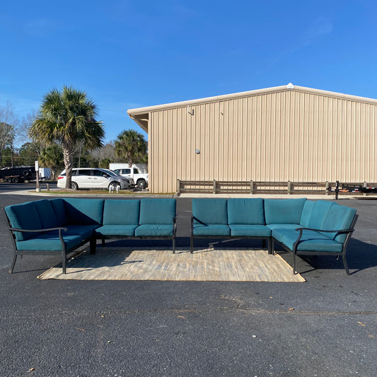 2 Hampton Bay Steel Patio Sectionals