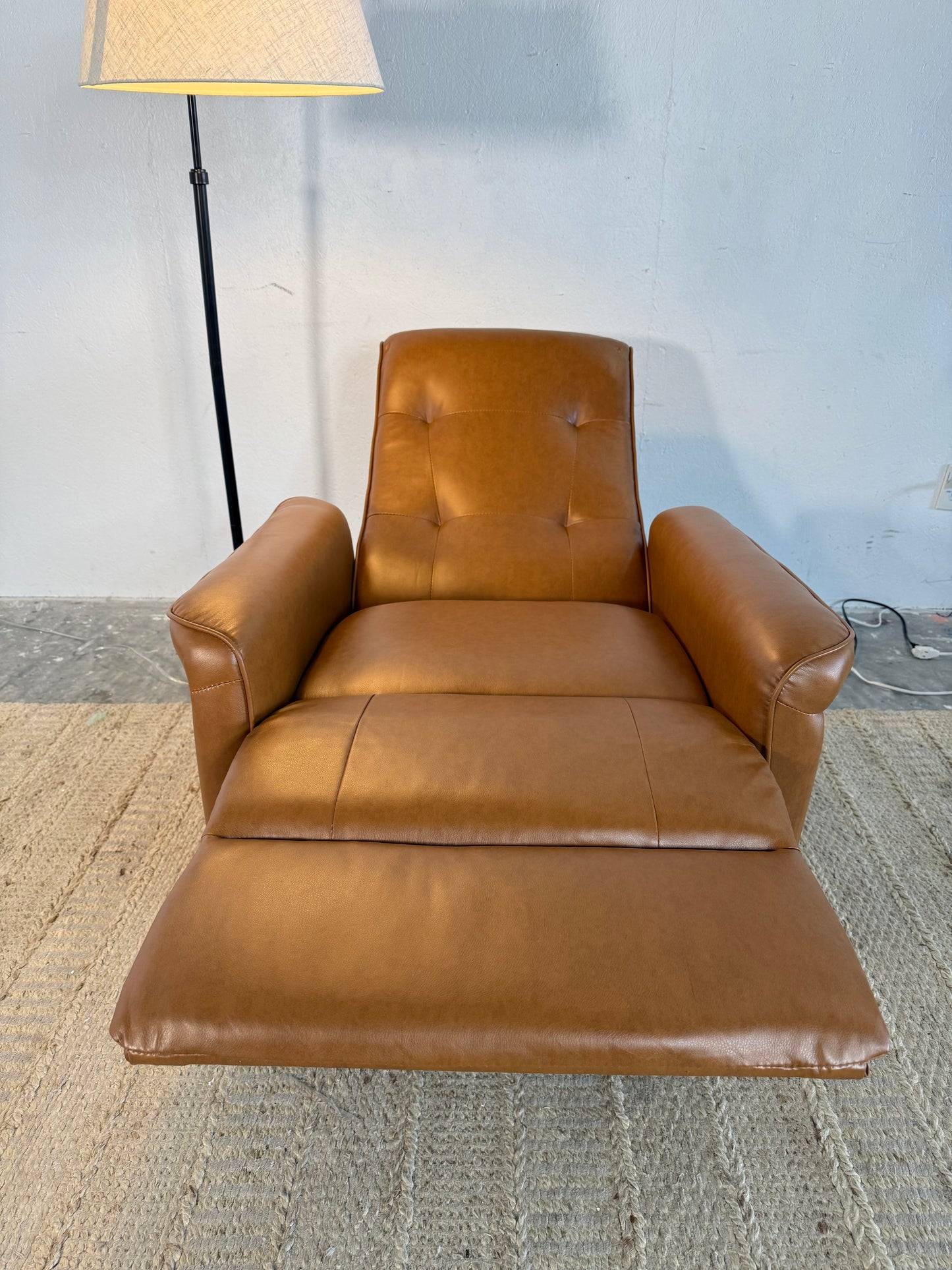 Electric “Camel” Vegan Leather Recliner Chair