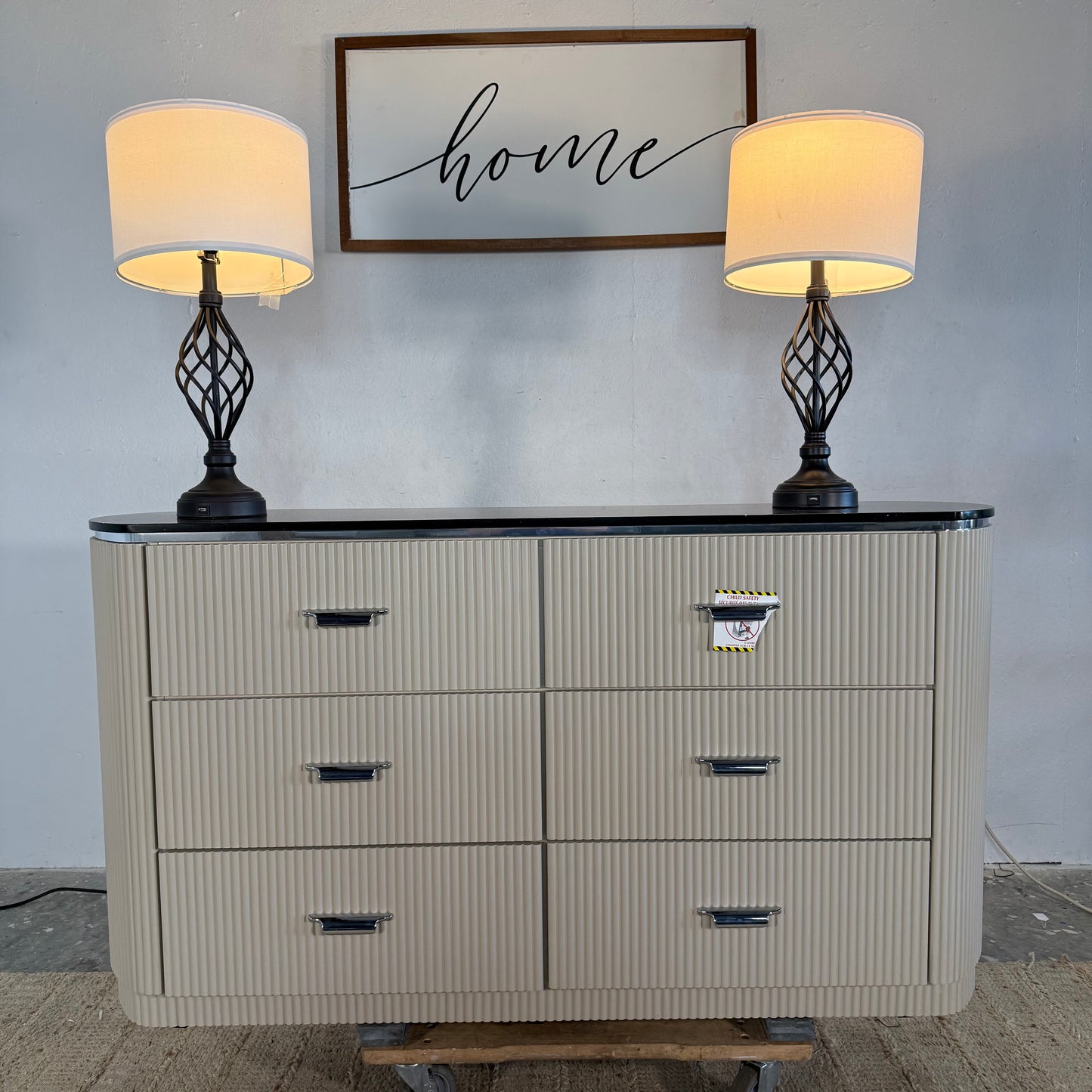 NEW 6-Drawer ACME Solid Marble Dresser