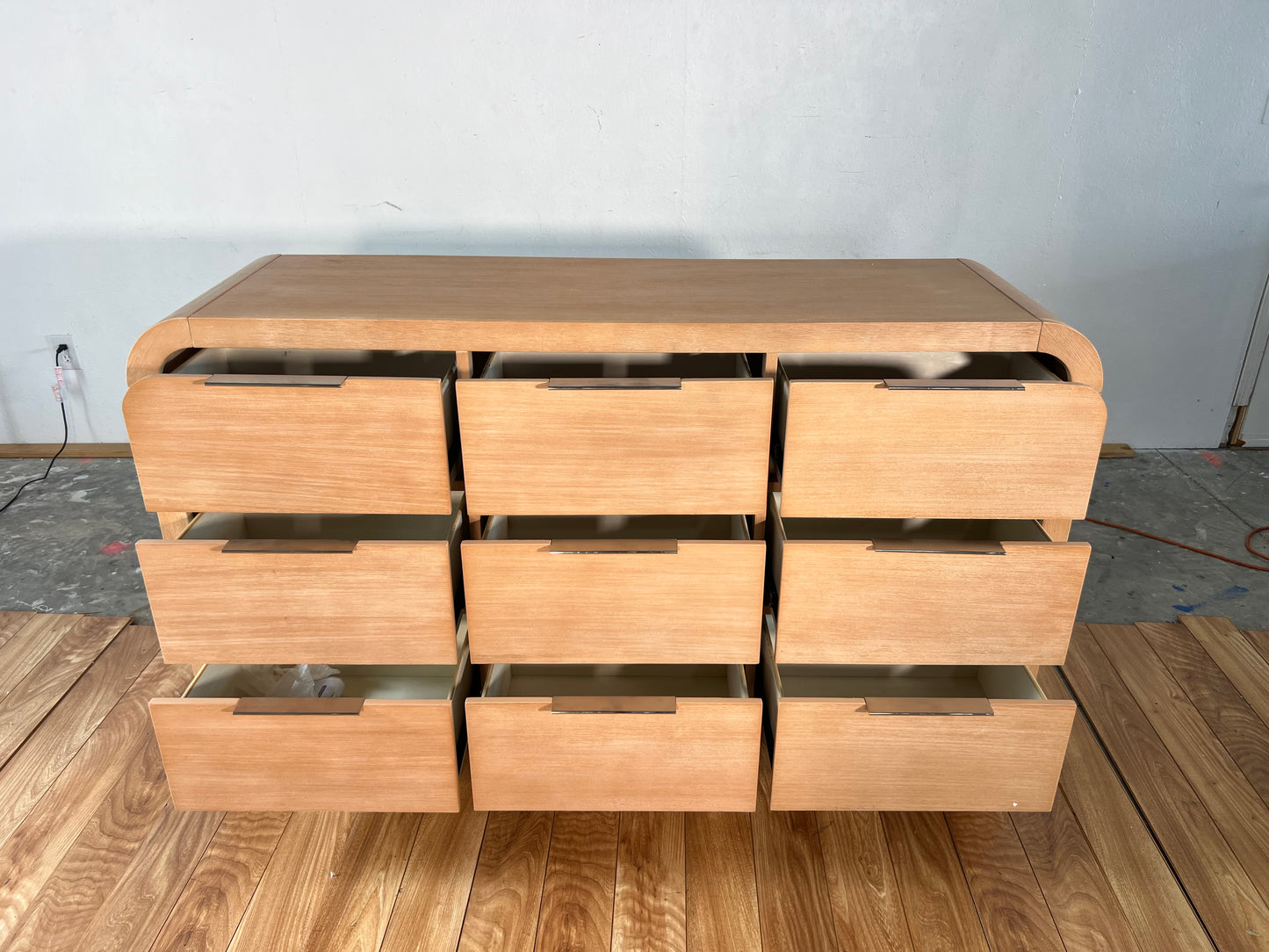 NEW Rounded Natural 9-Drawer Dresser