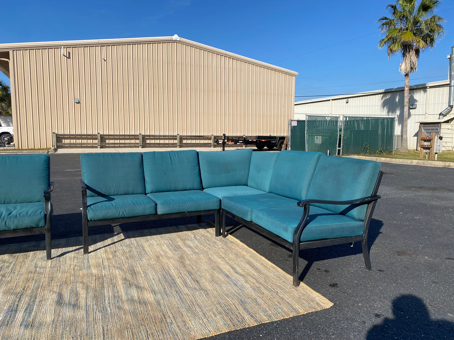2 Hampton Bay Steel Patio Sectionals
