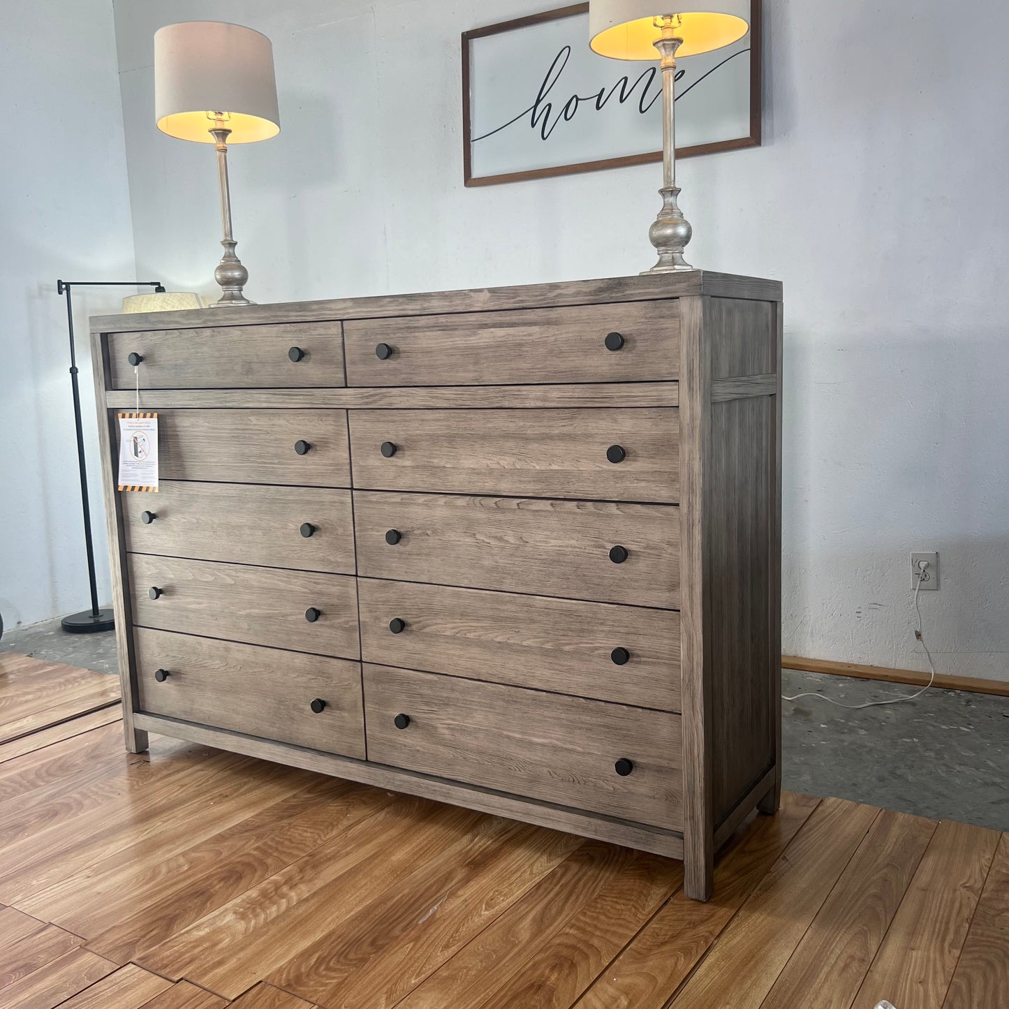 NEW Boulder 10-Drawer Solid Wood Dresser