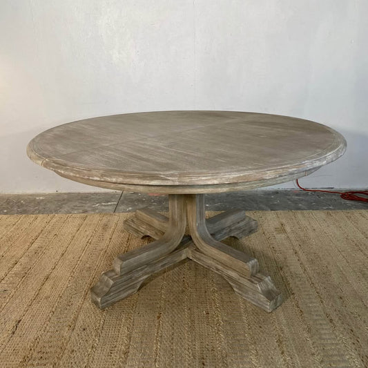 NEW Gracie Oaks Renda Wood Round Dining Table